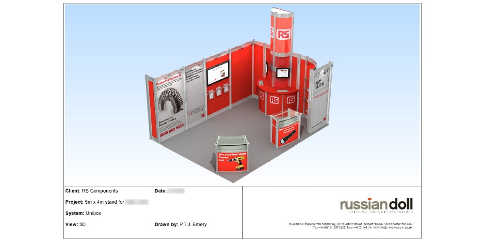 Exhibition stand for RS Components by Planet Indifferent